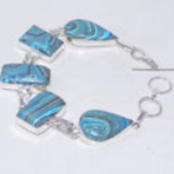 Unknown Jewelry - From India Rainbow Calsilica (409)NWOT